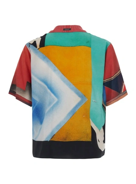Camasa Versace multicolor din matase