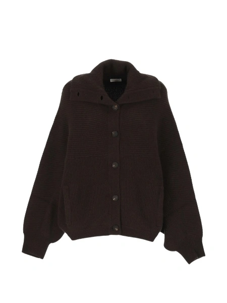 Cardigan Brunello Cucinelli maro