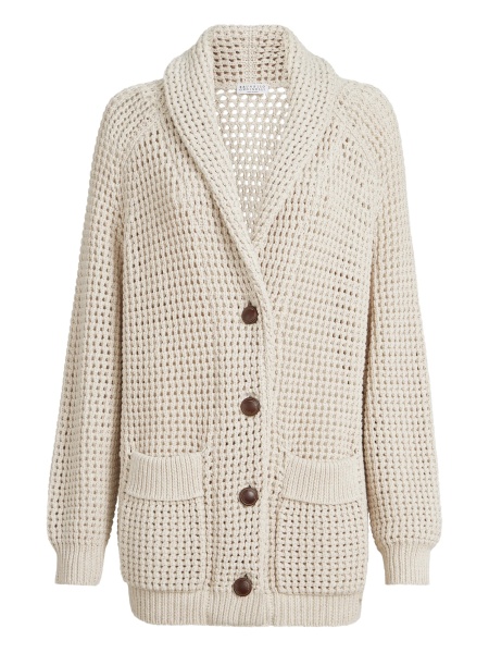 Cardigan Brunello Cucinelli neutru