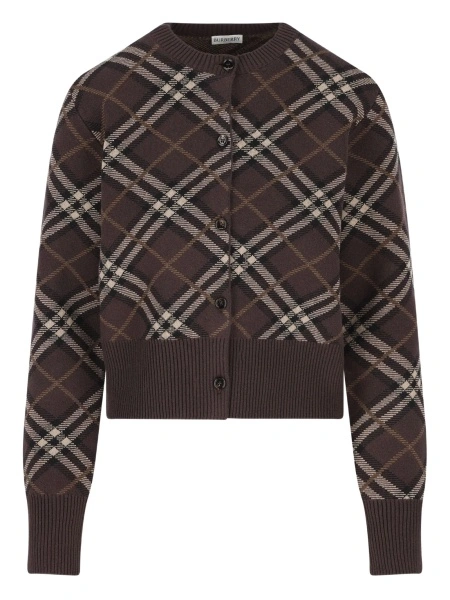 Cardigan Burberry maro