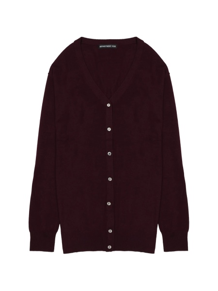 Cardigan Department Five rosu din merino