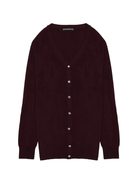 Cardigan Department Five rosu din merino