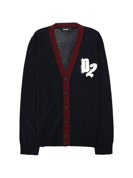 Cardigan DSQUARED2 albastru