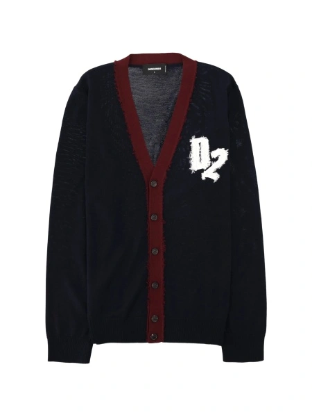 Cardigan DSQUARED2 albastru