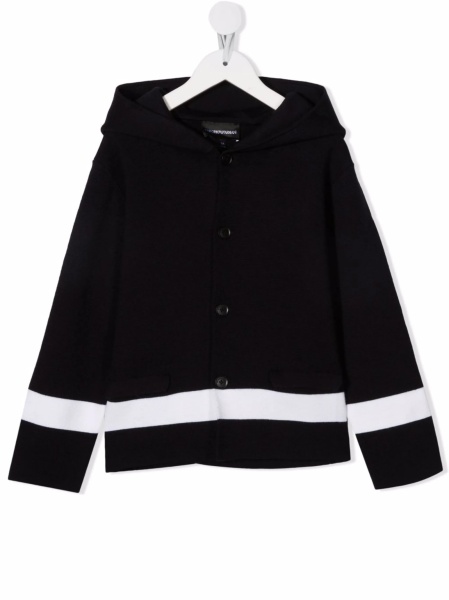 Cardigan Emporio Armani albastru din acrilic si lana