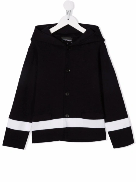 Cardigan Emporio Armani albastru din acrilic si lana