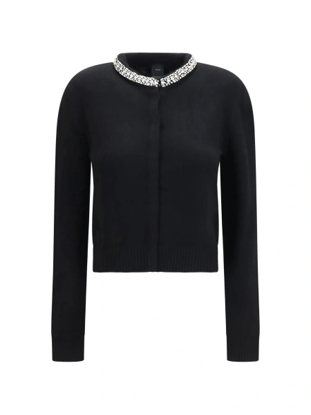 Cardigan Pinko negru din vascoza si lana