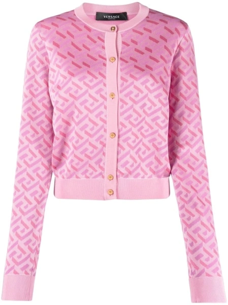 Cardigan Versace La Greca roz