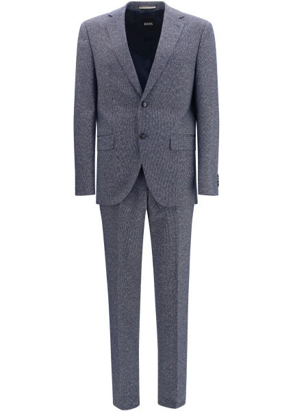Costum Striped viscose and cotton blend Suit