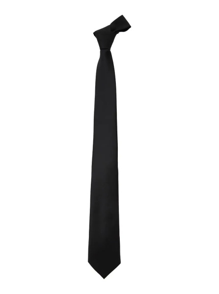 Cravate Classic Tie in Black Tech Fabric for Men