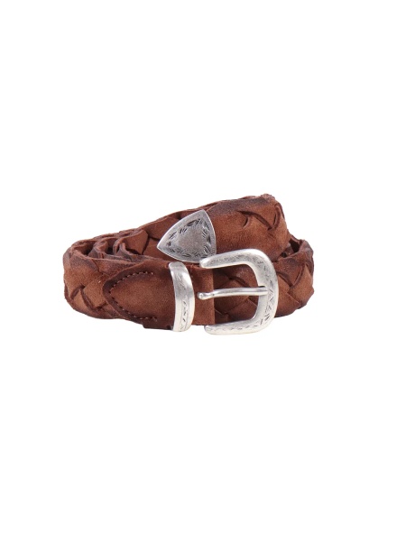 Curea Braided suede belt