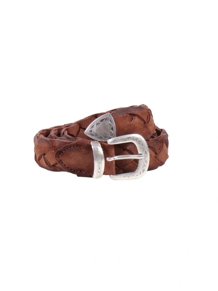 Curea Braided suede belt