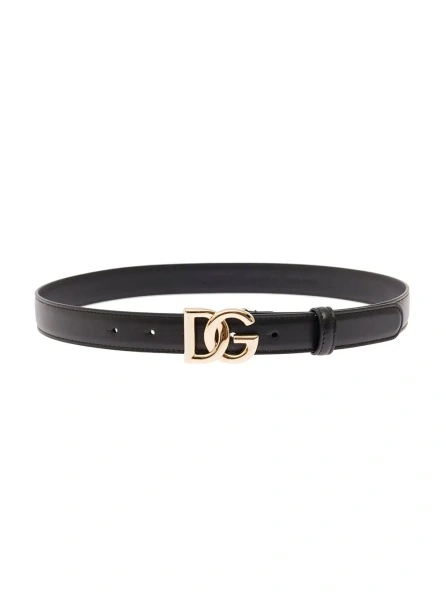 Curea Dolce & Gabbana neagra din piele