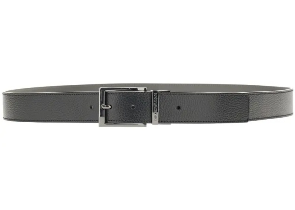 Curea Grained leather belt