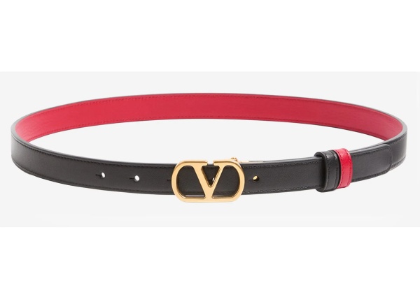 Curea Vlogo Signature Reversible Leather Belt