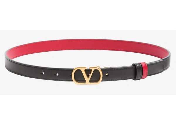 Curea Vlogo Signature Reversible Leather Belt