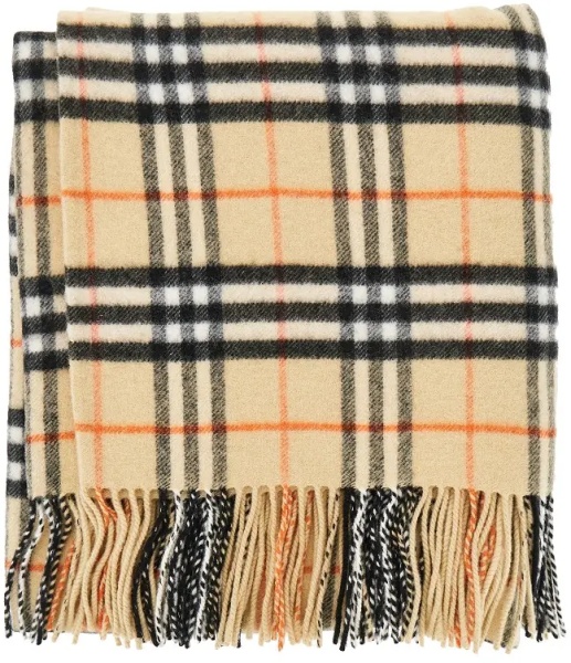 Esarfa Check wool and cashmere cape