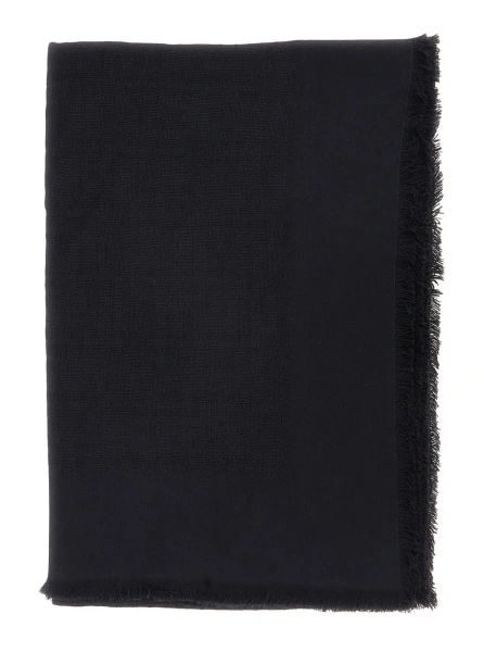 Esarfa Fendi neagra din lana