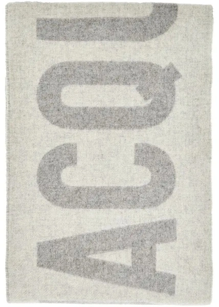 Esarfa Jacquard logo wool scarf