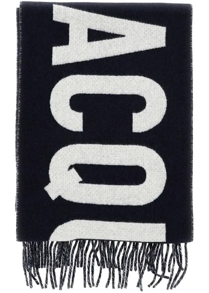 Esarfa Jacquard logo wool scarf