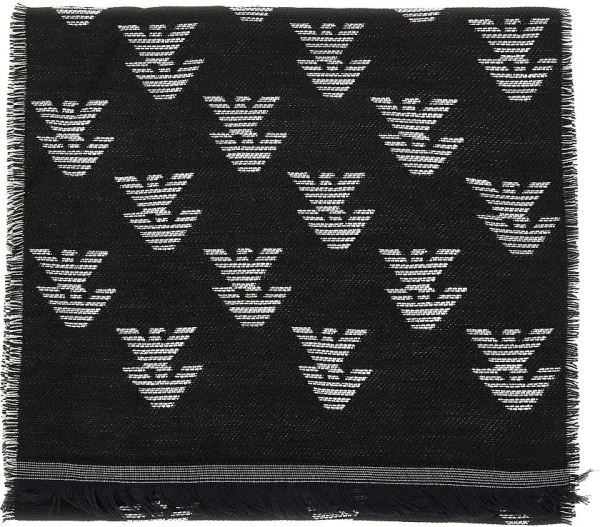 Esarfa Knitted scarf with Eagle motif