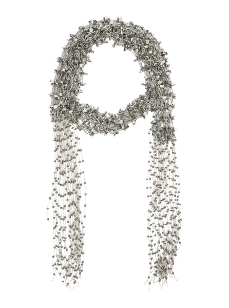 Esarfa NECKLACE SCARF 'NECKLACE SCARF' with Metallic Design in Fabric Women
