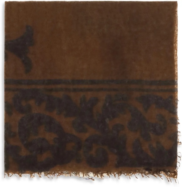 Esarfa Soufflé cashmere Scarf with baroque motif
