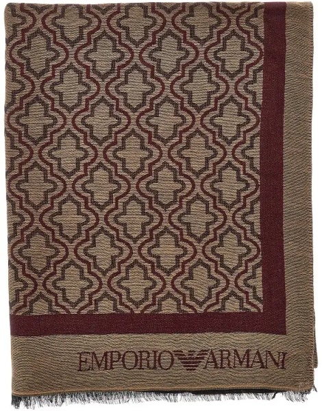 Esarfa Viscose and modal scarf with jacquard motif