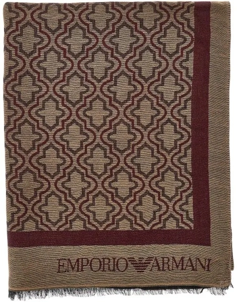 Esarfa Viscose and modal scarf with jacquard motif