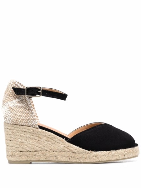 Espadrile CASTAÑER negre din material textil