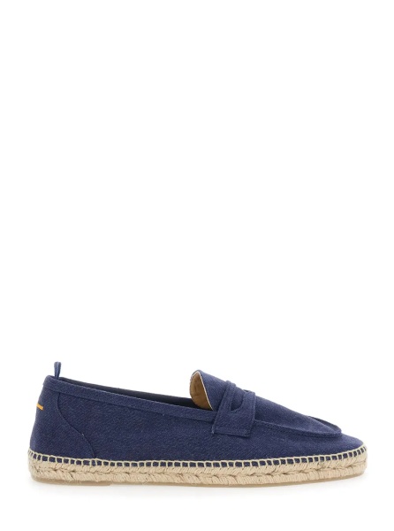 Espadrile 'Nacho' Blue Espadrilles with Diamond-Cut Mask in Suede for Men