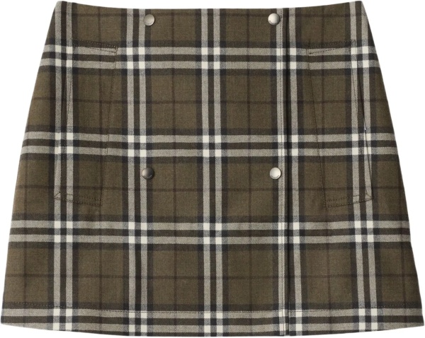 Fusta Check-Pattern Mini Skirt
