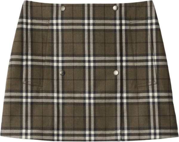 Fusta Check-Pattern Mini Skirt