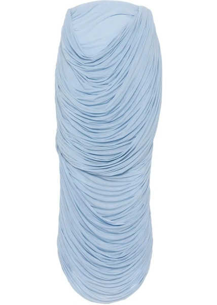 Fusta Draped midi Skirt