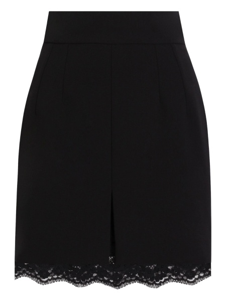 Fusta drepte Dolce & Gabbana neagra din lana