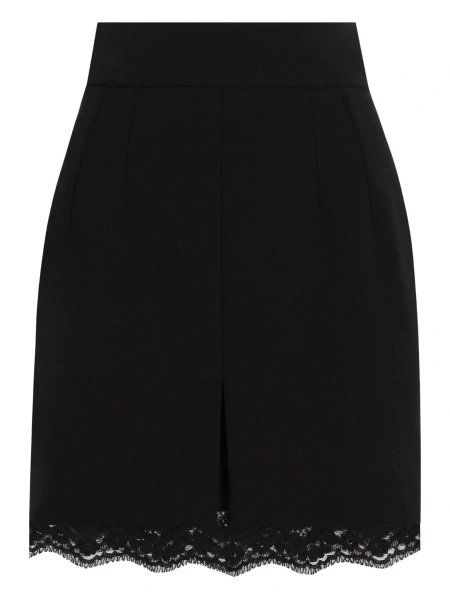 Fusta drepte Dolce & Gabbana neagra din lana