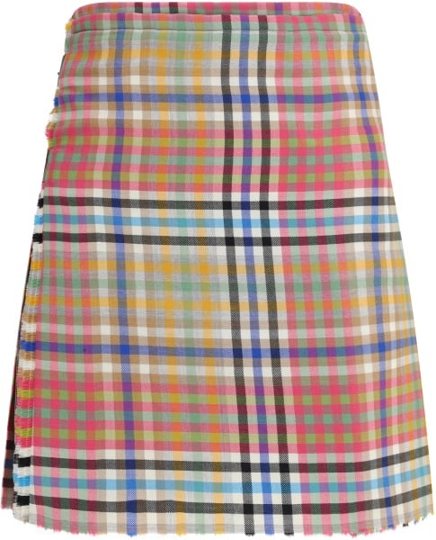 Fusta Heather Check Mini Kilt