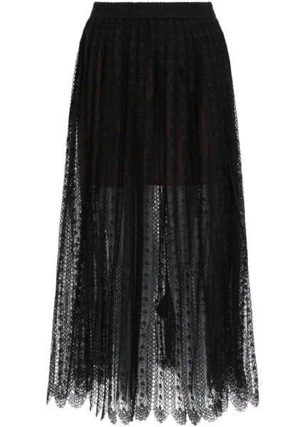Fuste Lace Midi Skirt