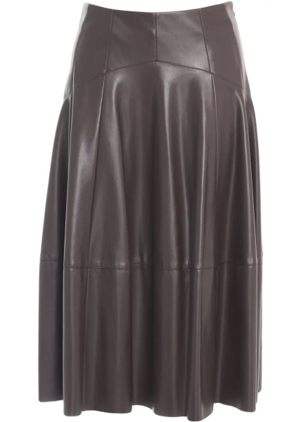 Fuste Midi skirt in leather look