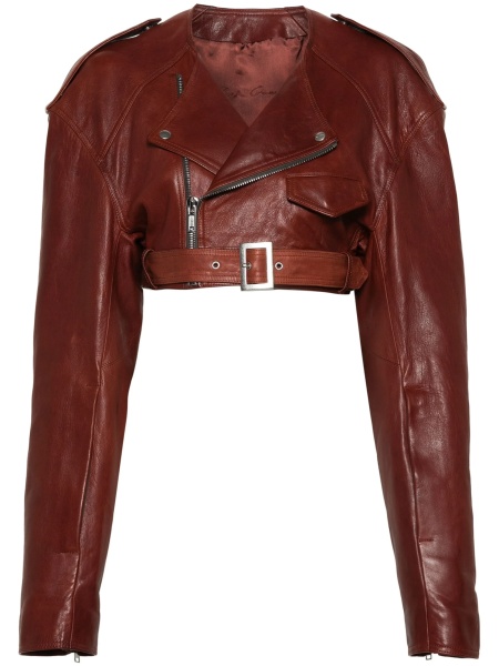 Geaca biker Rick Owens portocalie