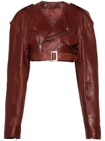 Geaca biker Rick Owens portocalie