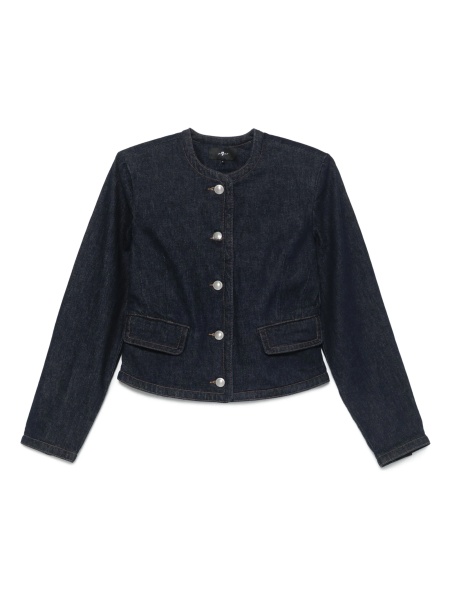 Geaca de blugi 7 For All Mankind albastra
