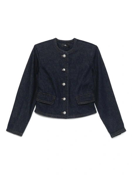 Geaca de blugi 7 For All Mankind albastra