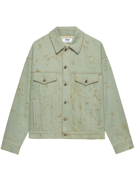 Geaca de blugi MSGM albastra