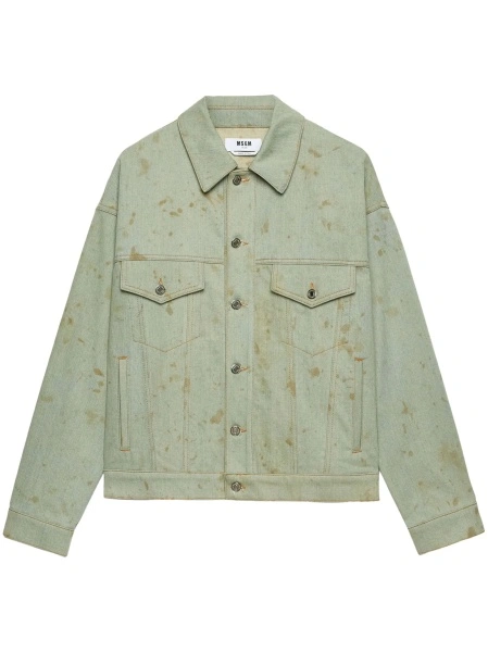 Geaca de blugi MSGM albastra