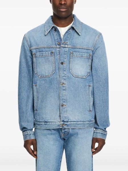 Geaca de blugi Off-White albastra