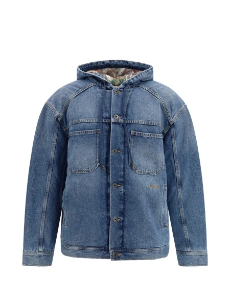 Geaca de blugi Off-White albastra