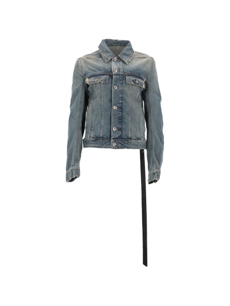 Geaca de blugi Rick Owens albastra din bumbac