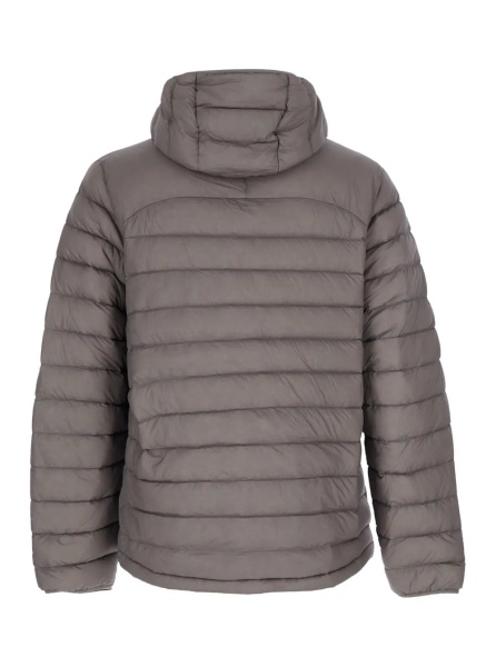 Geaca de Iarna Brown Down jacket with hood and two front zip pockets in Tech Fabric for men