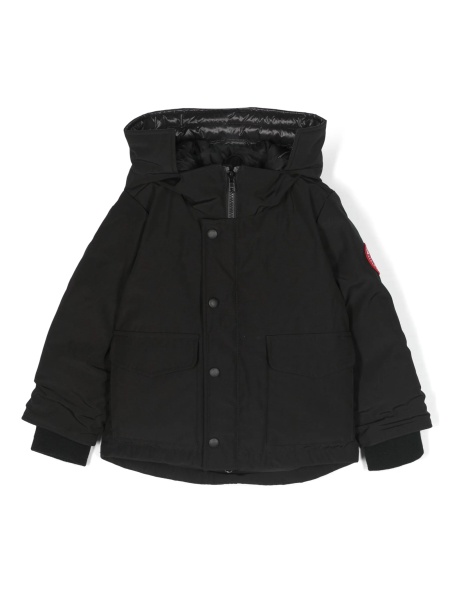 Geaca de iarna CANADA GOOSE neagra din polyester si bumbac